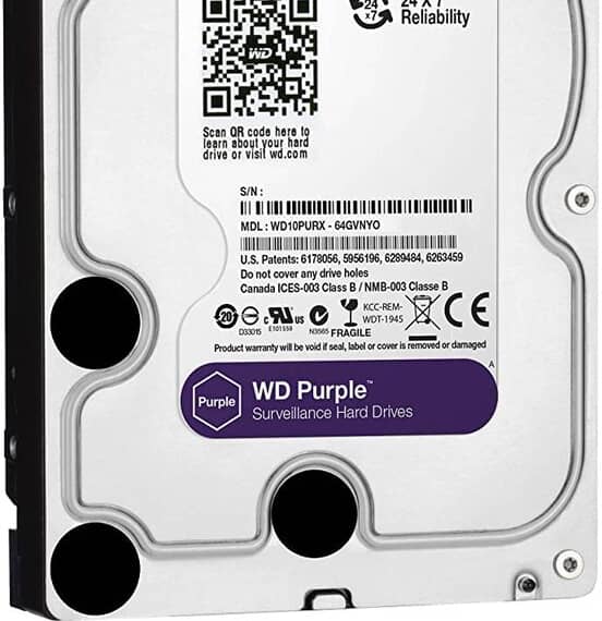 Western Digital 1TB Surveillance Hard Disk Drive Purple-1 TB