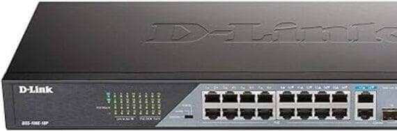D-Link D Link DSS 100E 18P 18 Port Fast Ethernet PoE Unmanaged Surveillance Switch-