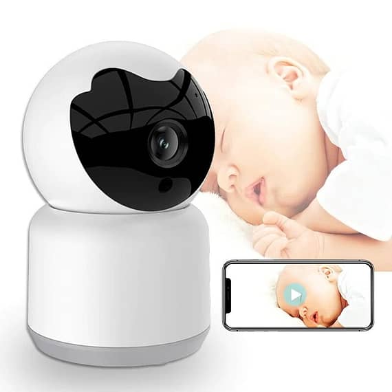 HOCC Wifi Baby Monitor with Durable Security Camera 355° Horizontally Rotated