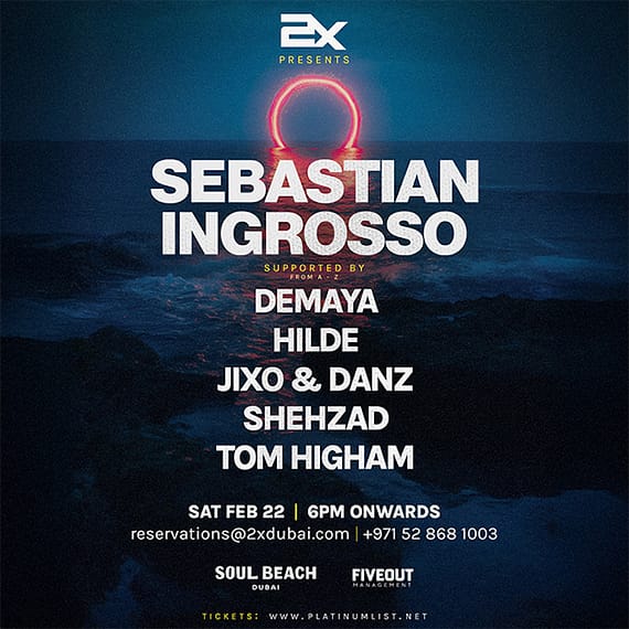 2X Presents Sebastian Ingrosso (SHM) at Soul Beach