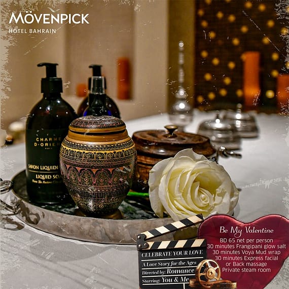 Be My Valentine - Spa Package at Mövenpick Hotel Bahrain Valentine's Day Recommendations