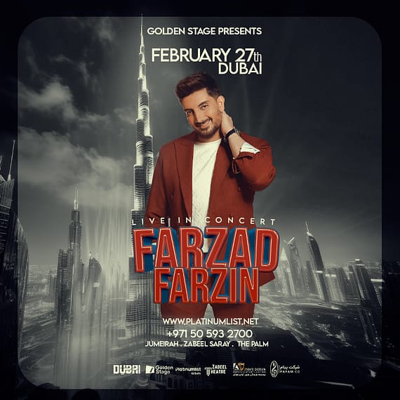 Farzad Farzin Live at Zabeel Theatre in Dubai Persian Events