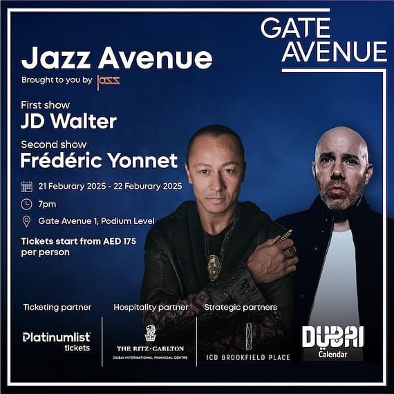 JD Walter & Frédéric Live at Jazz Avenue by Jass in Dubai Concerts