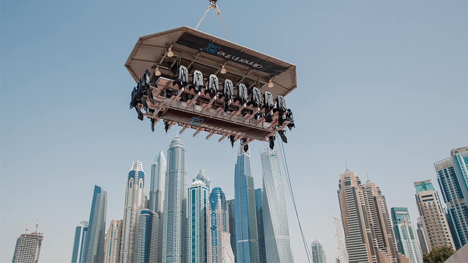 Dinner in the sky Dubai - Must-see attractions