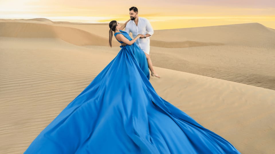 Dubai Desert Flying Dress Videography Tour - Recently Added Experiences