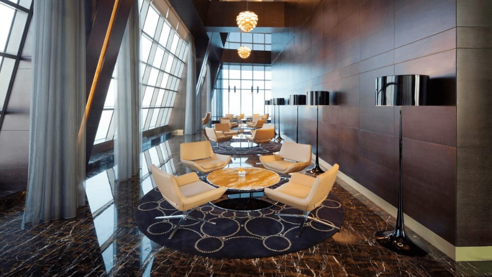Etihad Tower Observation Deck with coffee or tea and slice of cake - Experiences