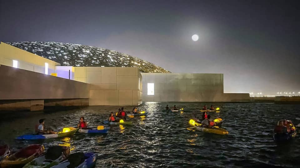 Full moon kayak tour at louvre Abu Dhabi - Water Sports