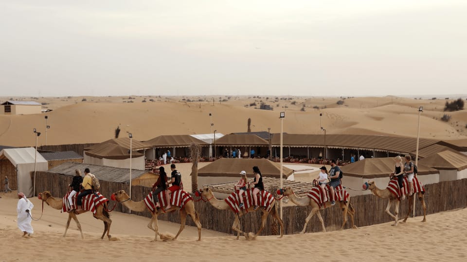 Premium Red Dunes Safari with Camel Ride & 3 Cuisines at Al Khayma Camp - Desert safaris