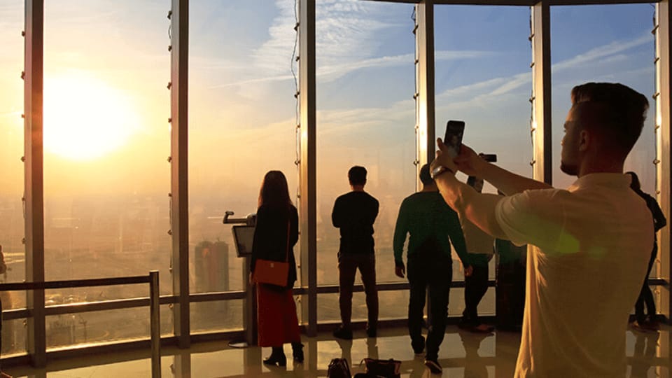 At The Top, Burj Khalifa Level 124th - Sunrise + Morning treat - Burj Khalifa