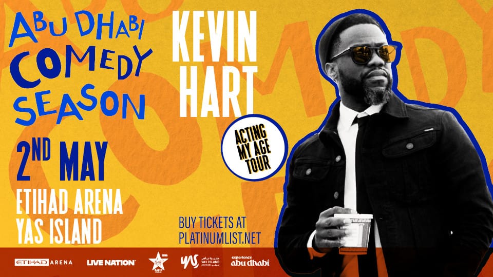 Kevin Hart at Etihad Arena in Abu Dhabi - Comedy Events