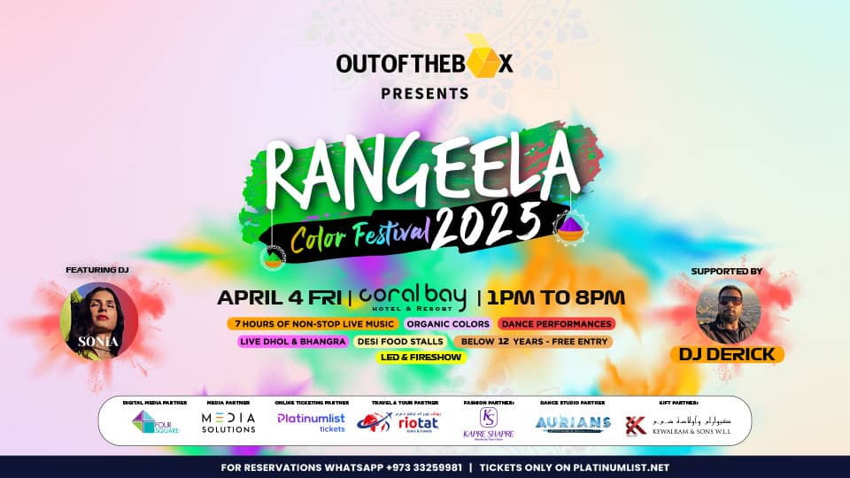 Rangeela Color Festival 2025 in Bahrain - Desi Events