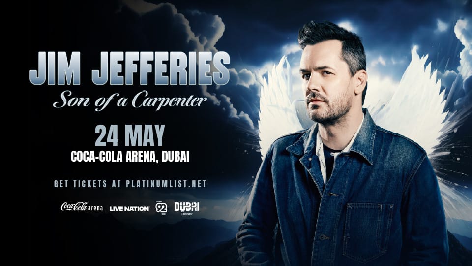 Jim Jefferies Live at Coca-Cola Arena in Dubai 2025 - Comedy Events