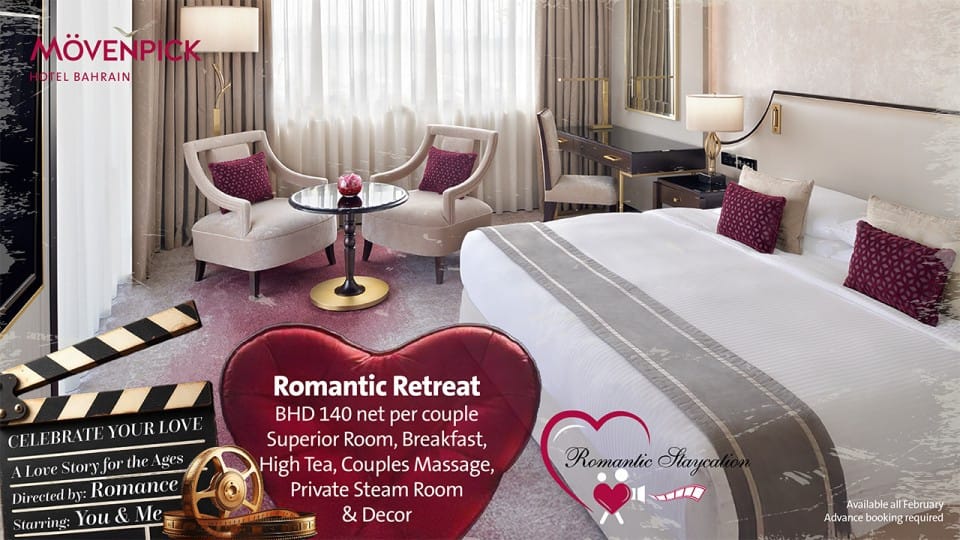 Romantic Retreat Room Package at Mövenpick Hotel Bahrain - Valentine's Day Recommendations