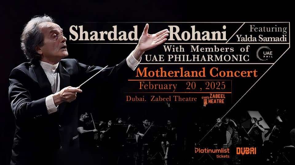 The Motherland Classical Concert by Shahrdad Rohani ft. Yalda Samdi at Zabeel Theatre in Dubai - Concerts